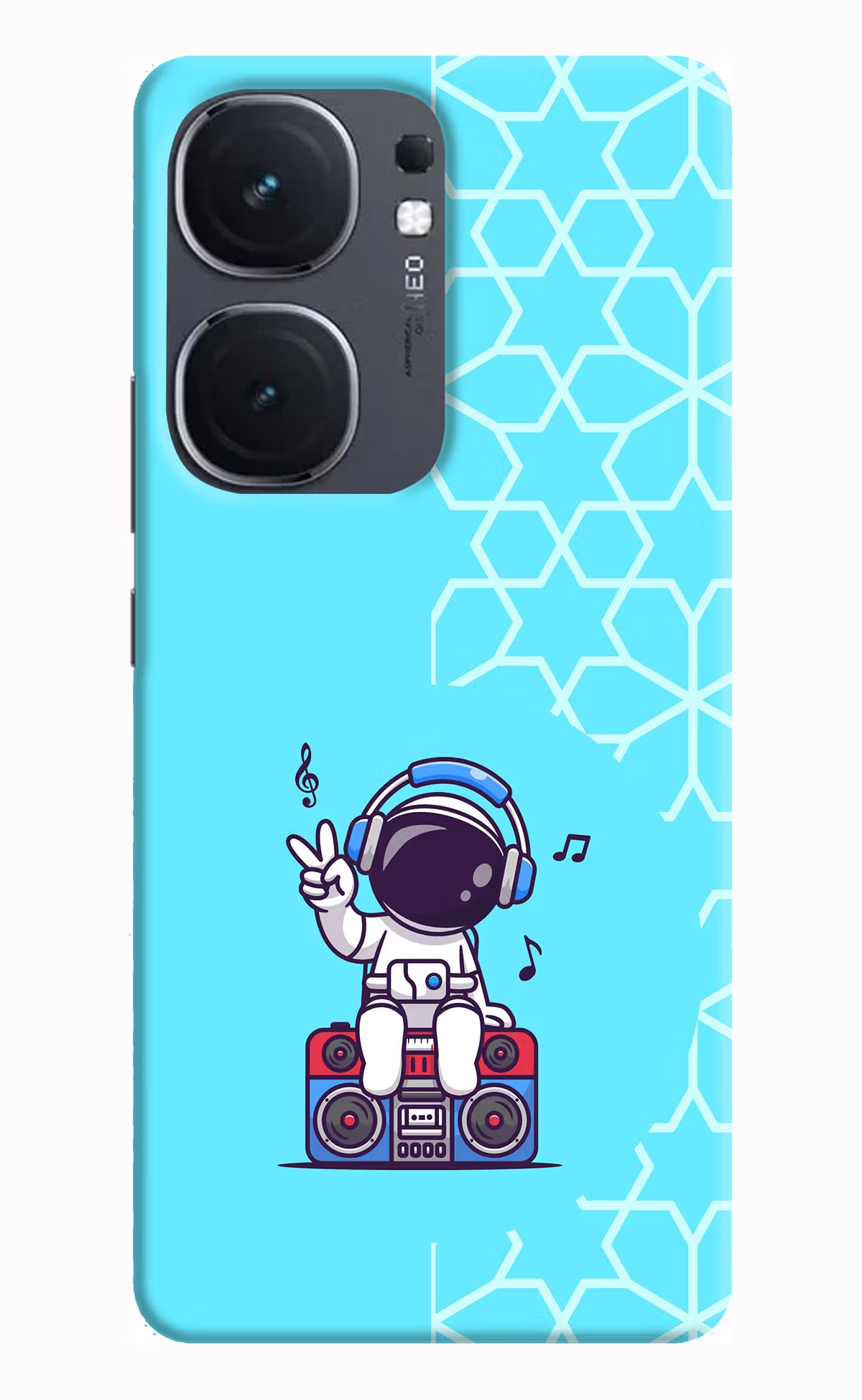 Cute Astronaut Chilling IQOO Neo9 Pro Hard Case Back Cover by Casekaro