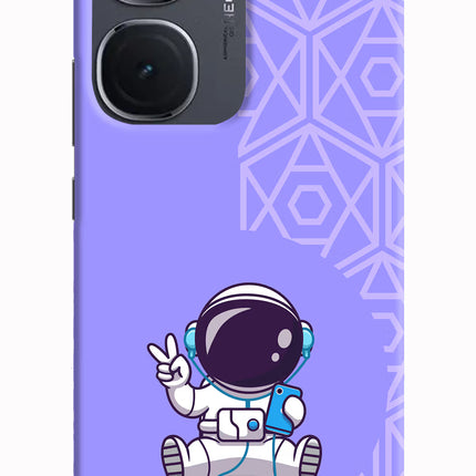Cute Astronaut Chilling IQOO Neo9 Pro Hard Case Back Cover by Casekaro