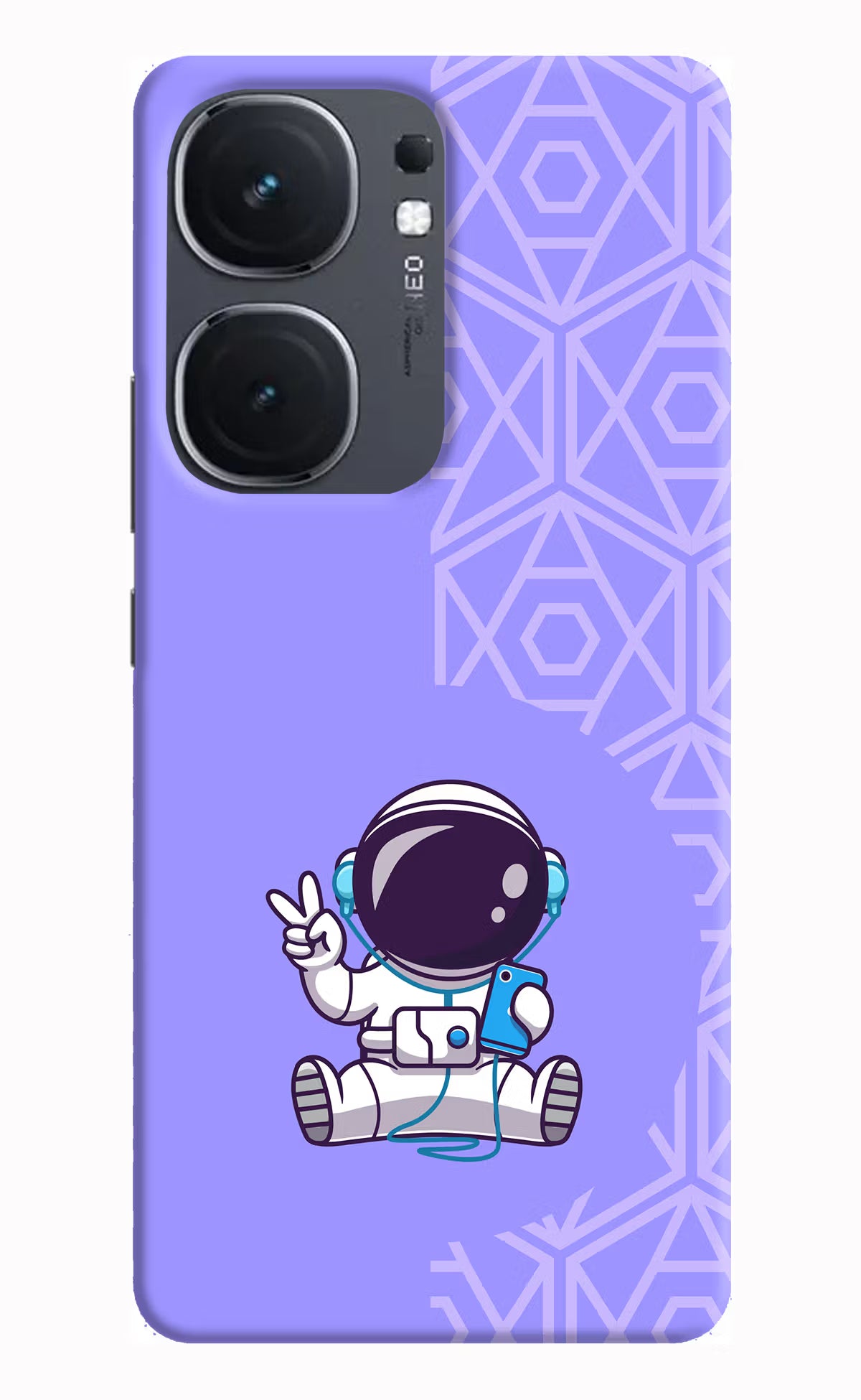 Cute Astronaut Chilling IQOO Neo9 Pro Hard Case Back Cover by Casekaro