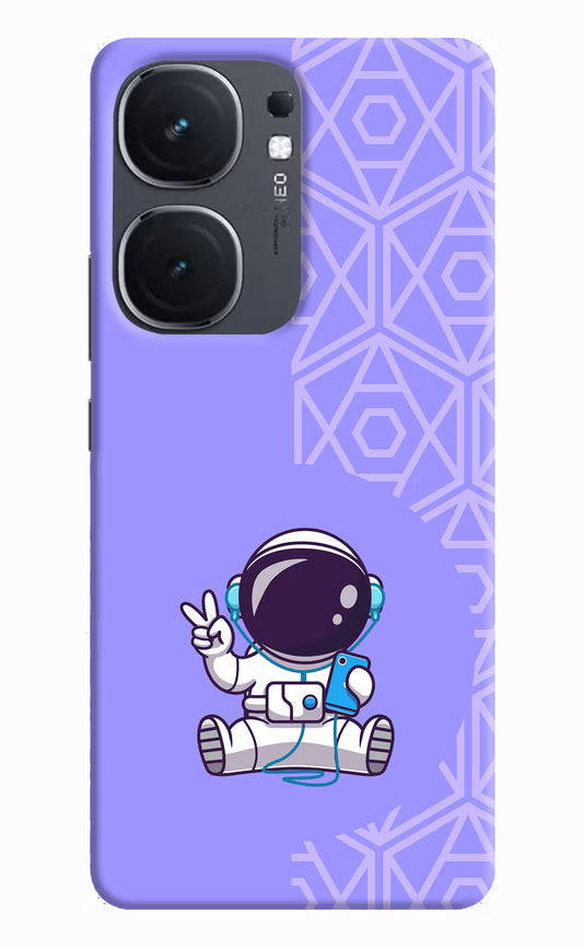 Cute Astronaut Chilling IQOO Neo9 Pro Hard Case Back Cover by Casekaro