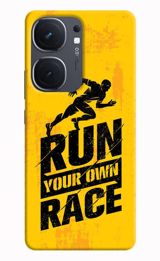 Run Your Own Race IQOO Neo9 Pro Hard Case Back Cover by Casekaro