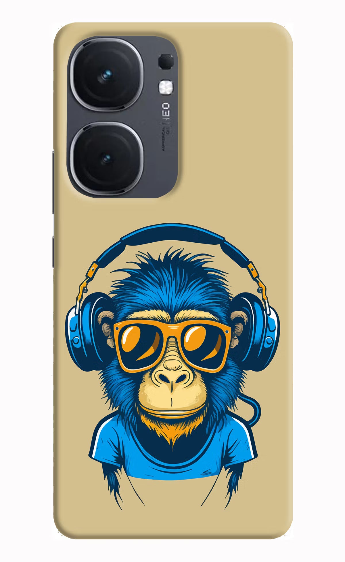Monkey Headphone IQOO Neo9 Pro Hard Case Back Cover by Casekaro
