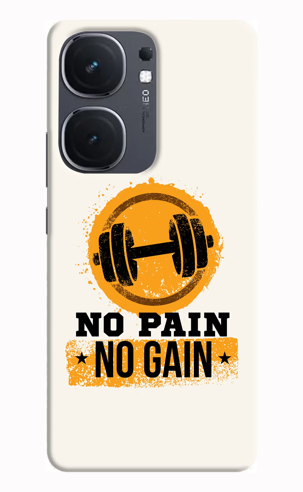 No Pain No Gain IQOO Neo9 Pro Hard Case Back Cover by Casekaro