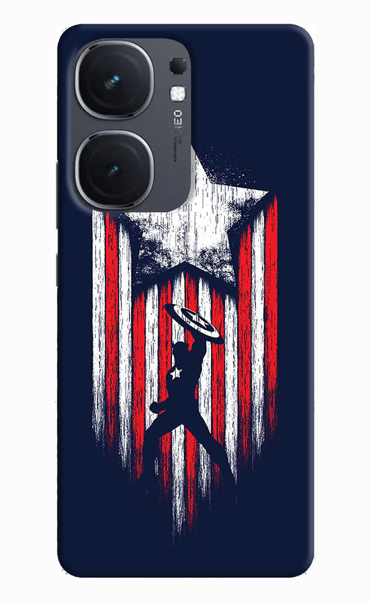 Captain America Marvel Art IQOO Neo9 Pro Hard Case Back Cover by Casekaro