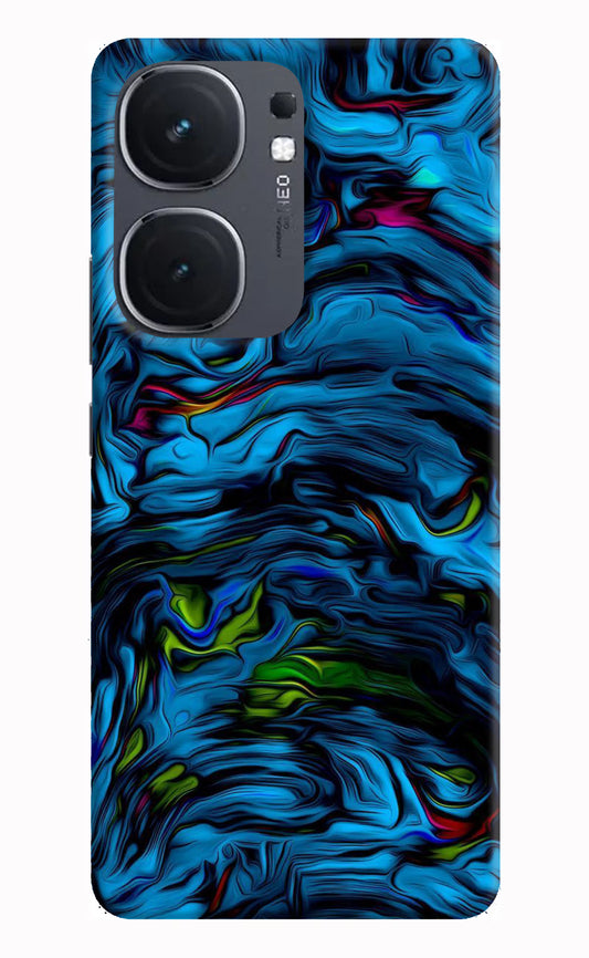 Dark Blue Abstract IQOO Neo9 Pro Hard Case Back Cover by Casekaro