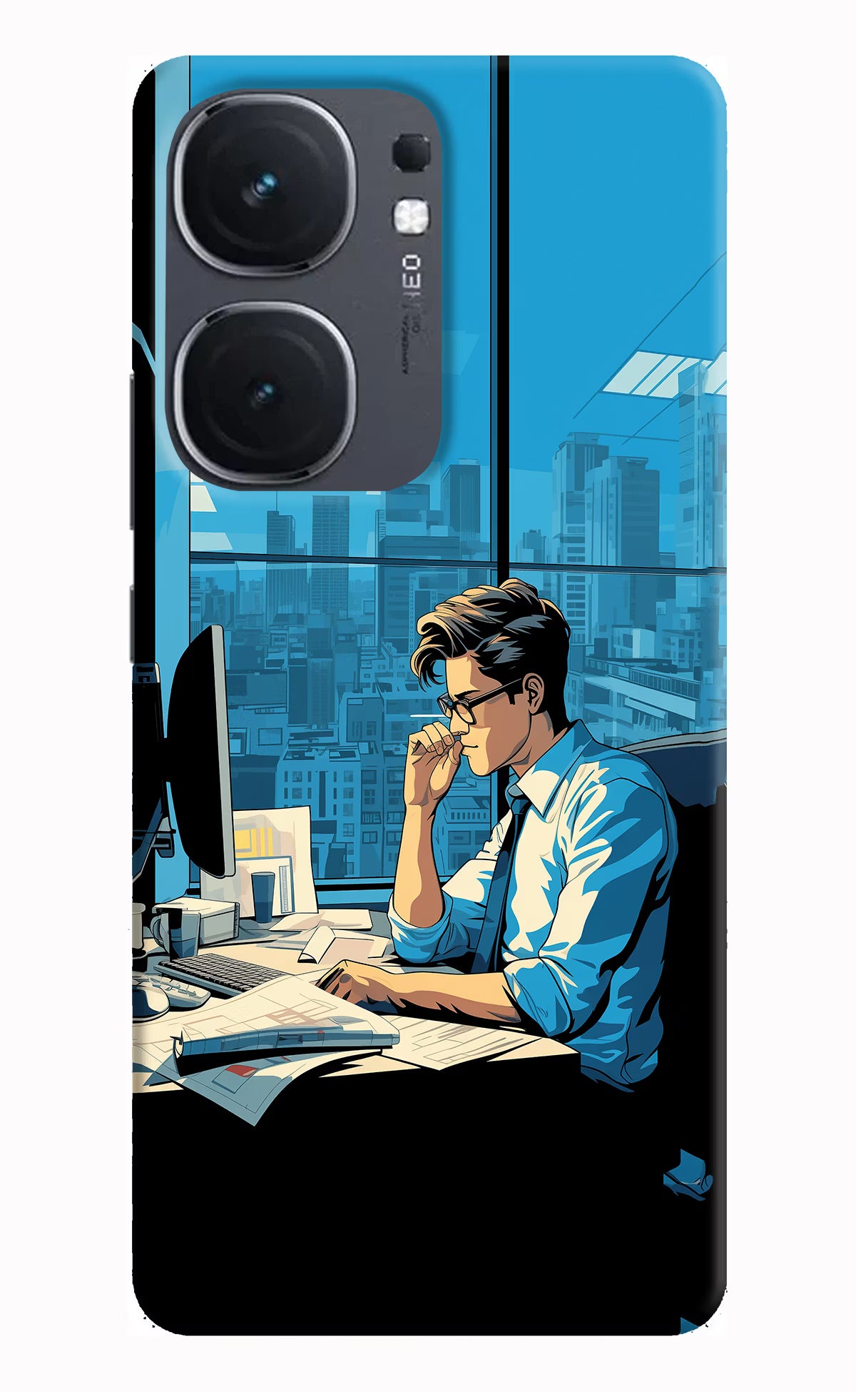 Focused Hustler (AI Generated) IQOO Neo9 Pro Hard Case Back Cover by Casekaro