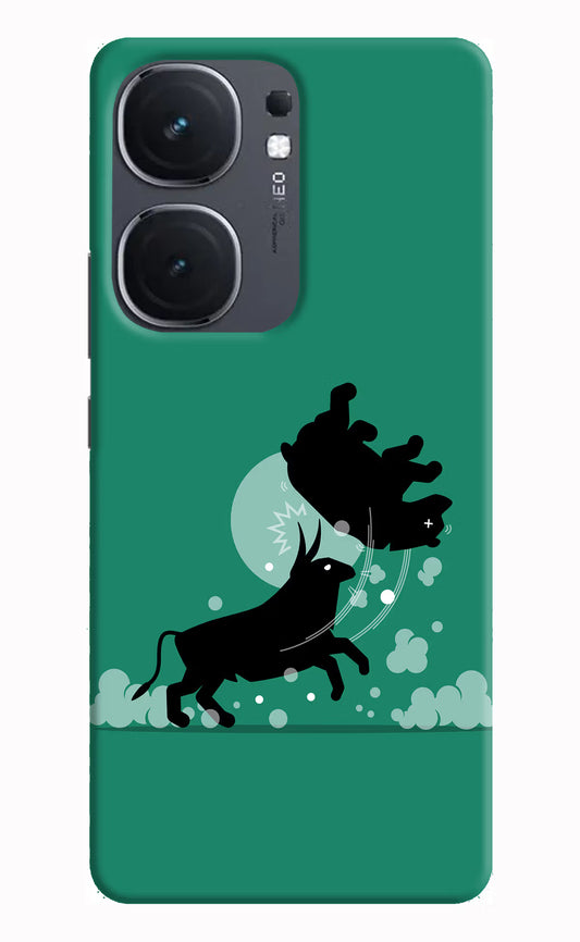 Bull Conqueror IQOO Neo9 Pro Hard Case Back Cover by Casekaro