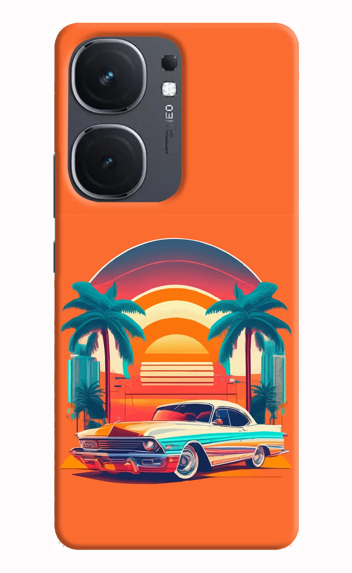 Palm Drive 80s IQOO Neo9 Pro Hard Case Back Cover by Casekaro
