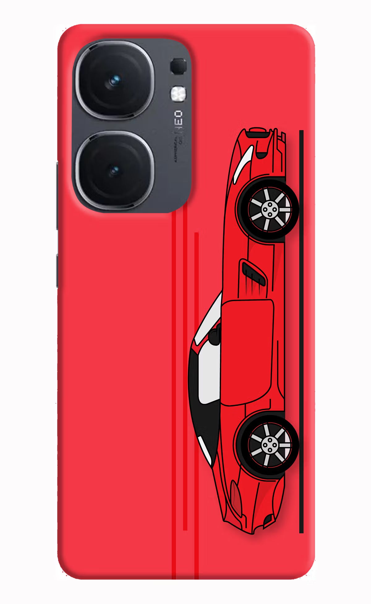Red Velocity IQOO Neo9 Pro Hard Case Back Cover by Casekaro