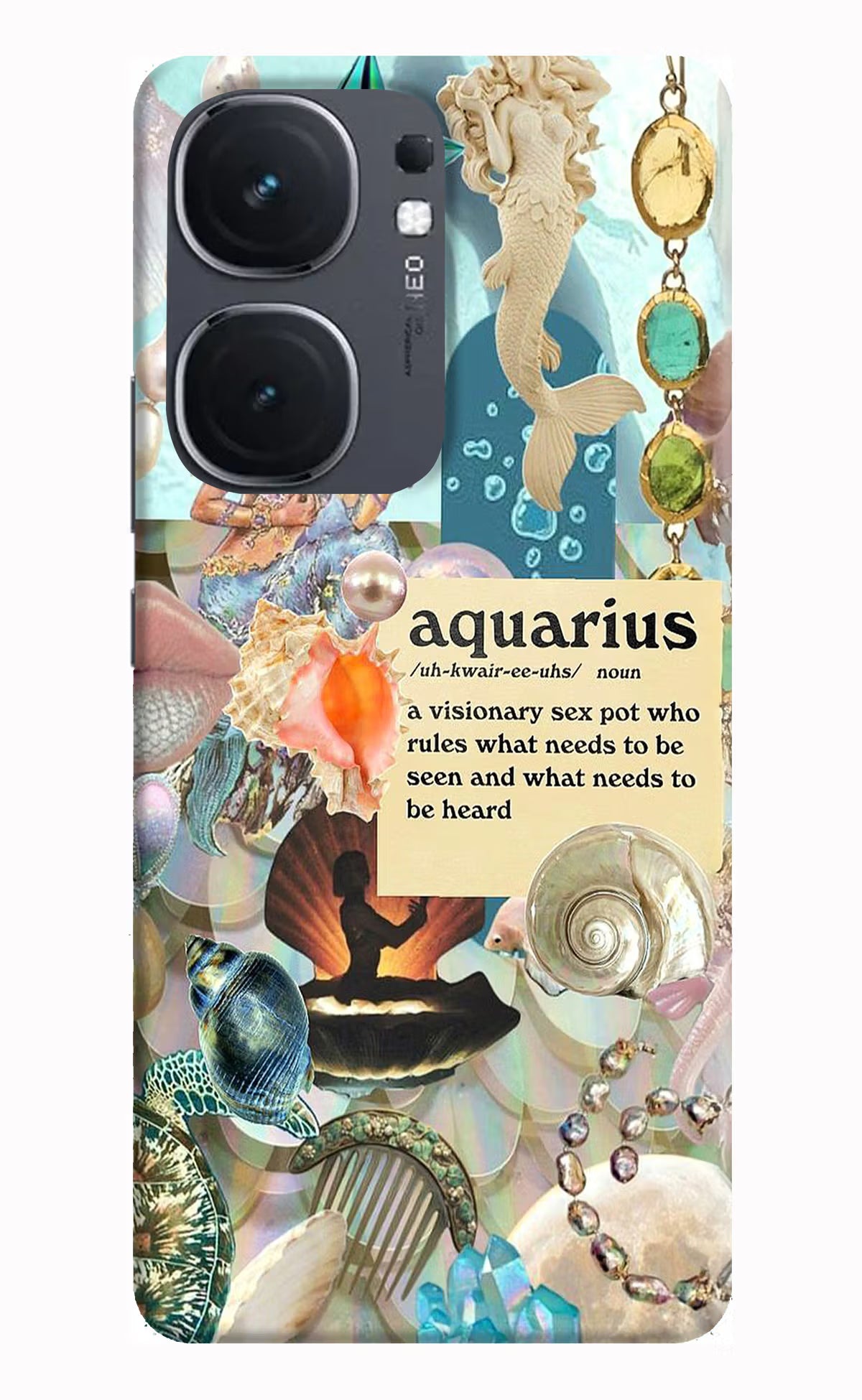 Aquarius Zodiac IQOO Neo9 Pro Hard Case Back Cover by Casekaro