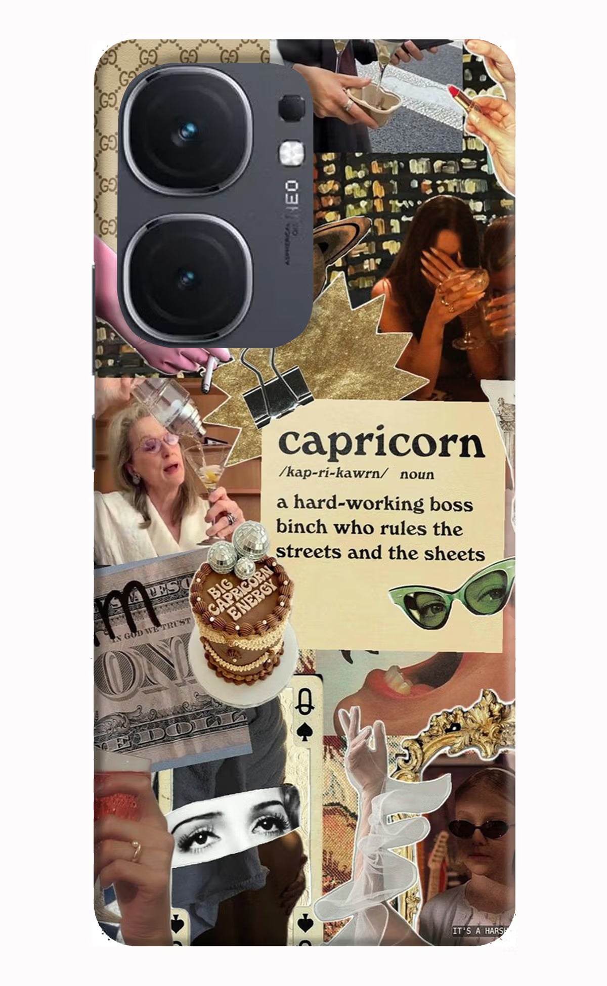Capricorn Zodiac IQOO Neo9 Pro Hard Case Back Cover by Casekaro