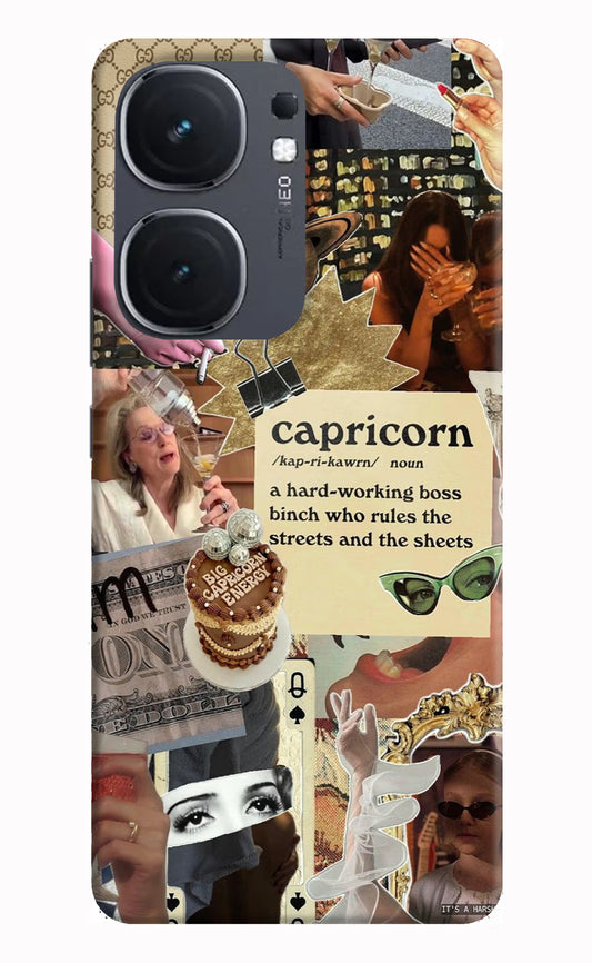 Capricorn Zodiac IQOO Neo9 Pro Hard Case Back Cover by Casekaro