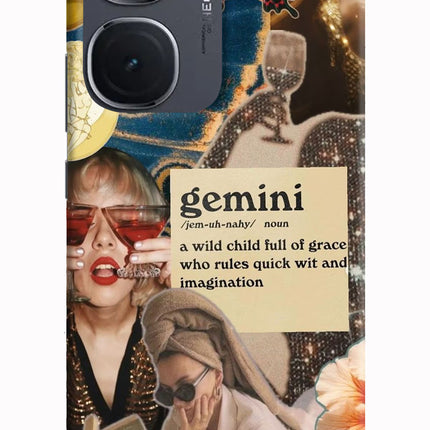 Gemini Zodiac IQOO Neo9 Pro Hard Case Back Cover by Casekaro