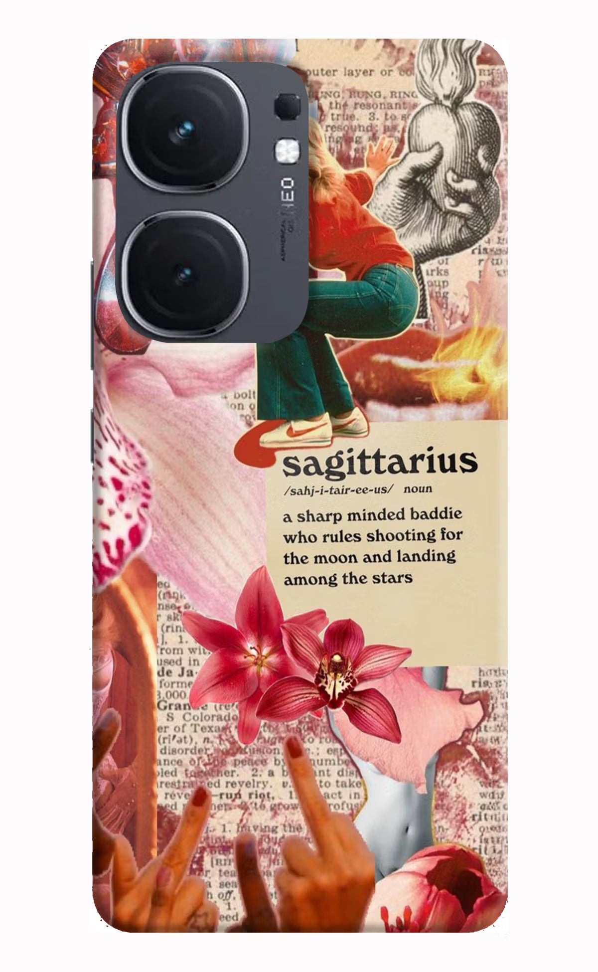 Sagittarius Zodiac IQOO Neo9 Pro Hard Case Back Cover by Casekaro