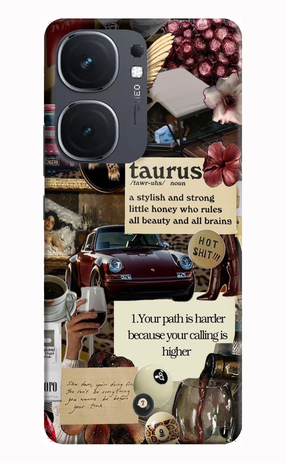 Taurus Zodiac IQOO Neo9 Pro Hard Case Back Cover by Casekaro