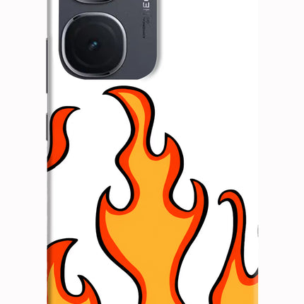 Fired Up – White IQOO Neo9 Pro Hard Case Back Cover by Casekaro