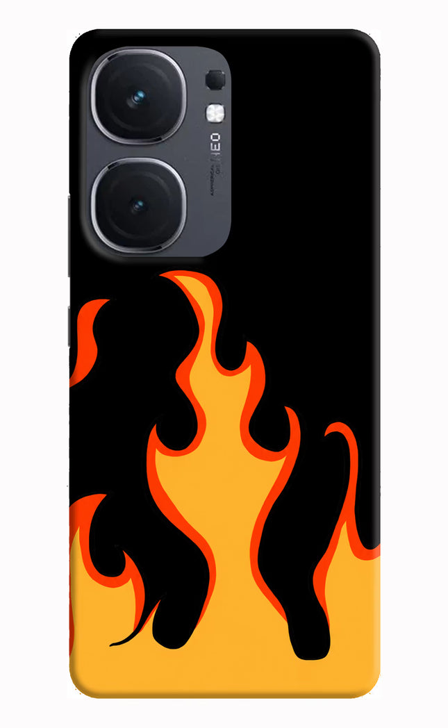 Fired Up – Black IQOO Neo9 Pro Hard Case Back Cover by Casekaro