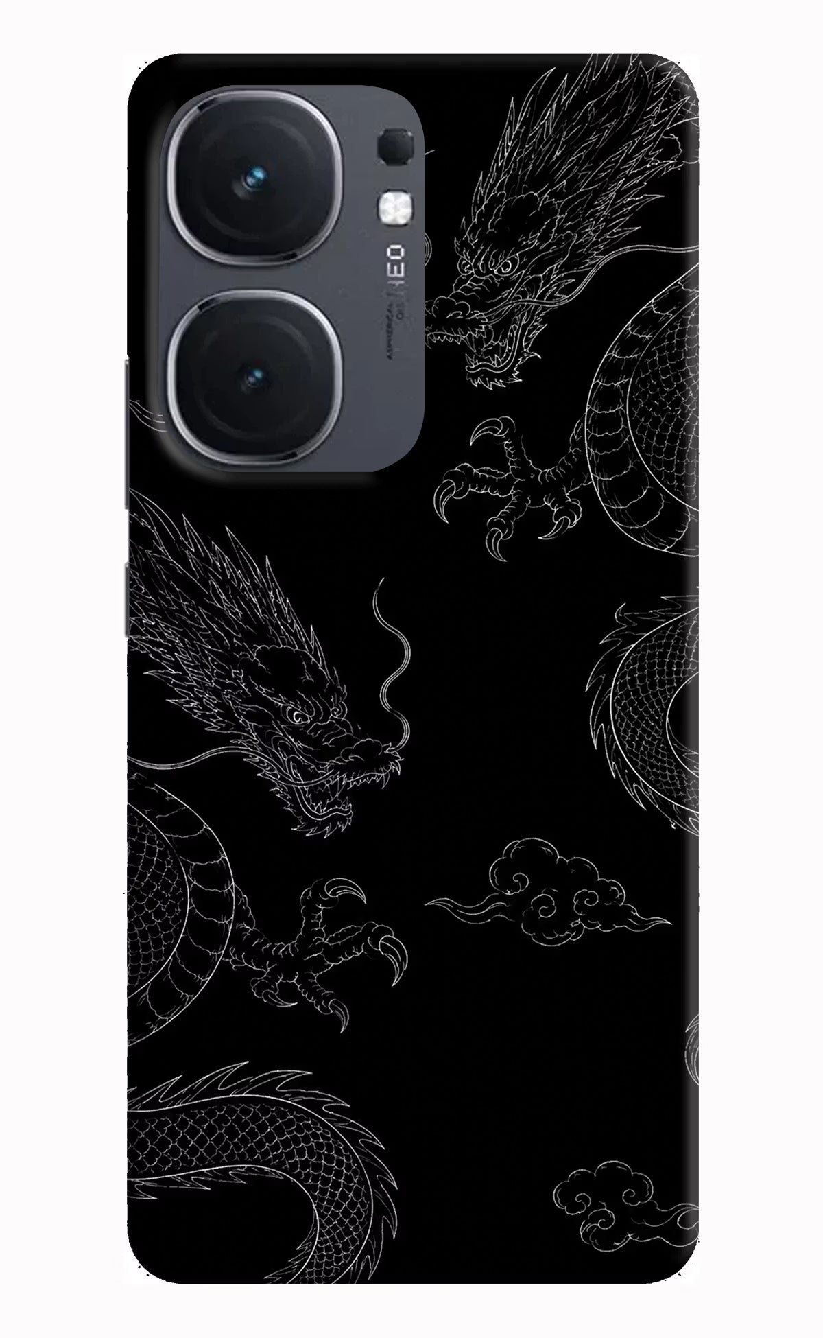 Twin Dragons IQOO Neo9 Pro Hard Case Back Cover by Casekaro