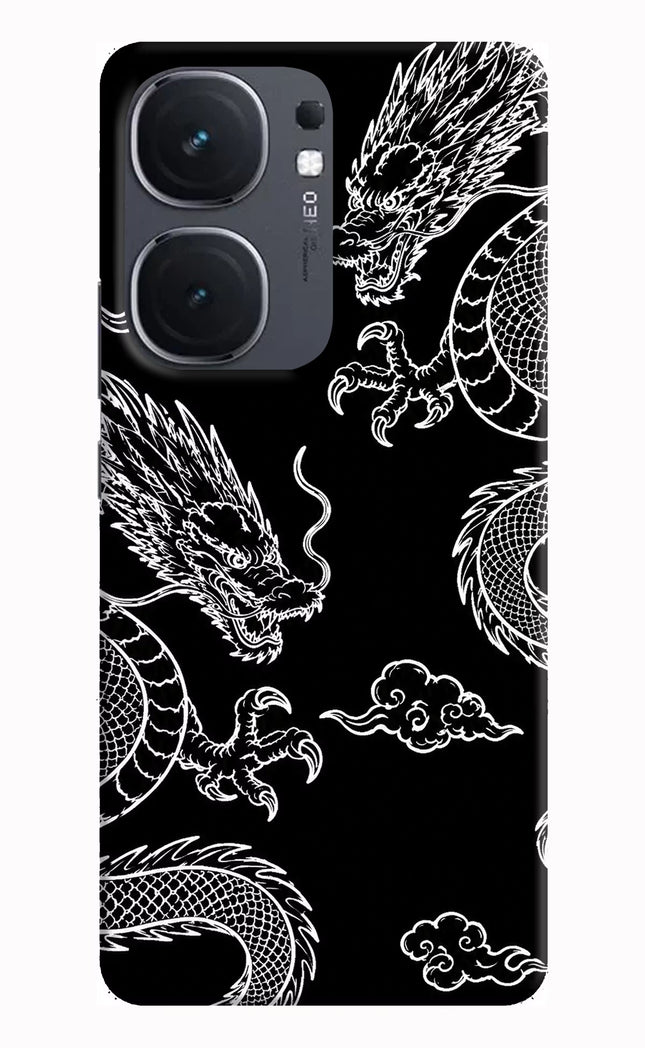 Twin Dragons IQOO Neo9 Pro Hard Case Back Cover by Casekaro