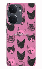 Pink Cats IQOO Neo9 Pro Hard Case Back Cover by Casekaro