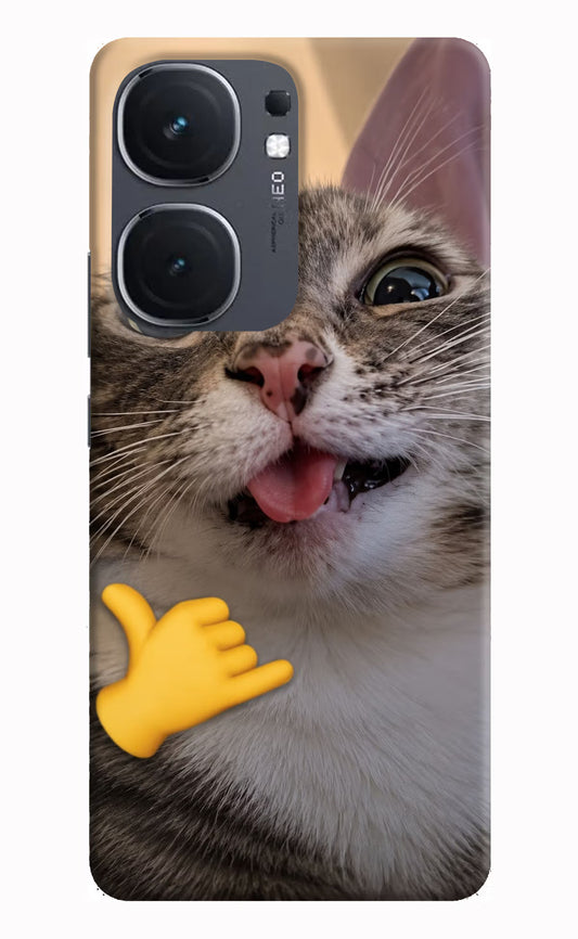 Silly Cat Call IQOO Neo9 Pro Hard Case Back Cover by Casekaro