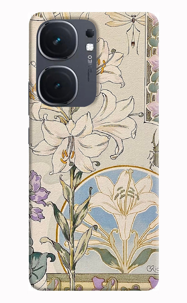 White Lily IQOO Neo9 Pro Hard Case Back Cover by Casekaro