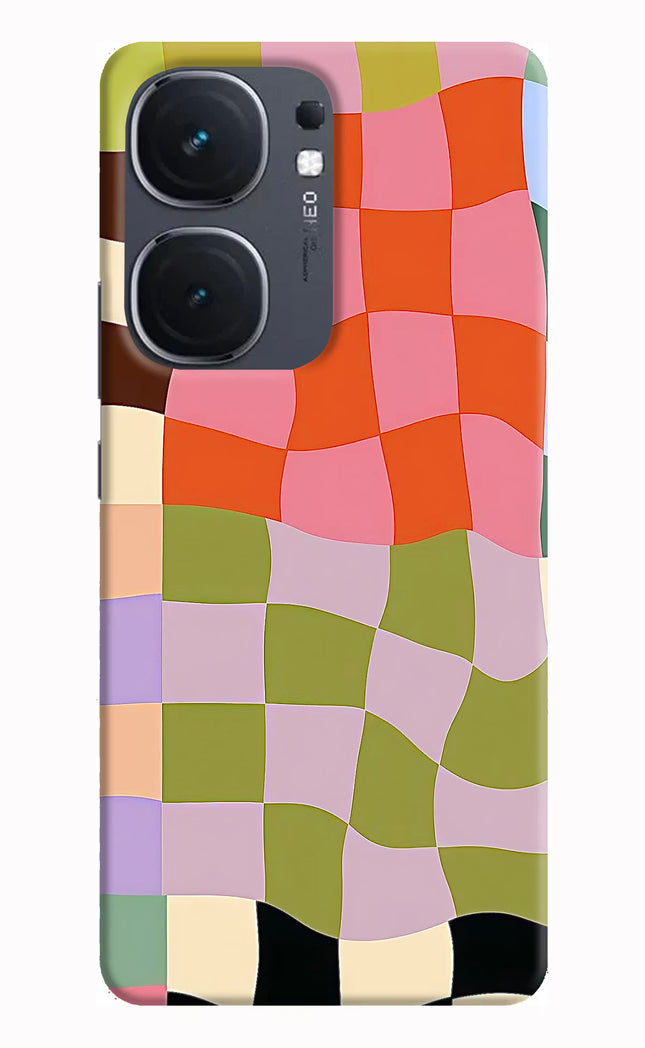 Wavy Grid IQOO Neo9 Pro Hard Case Back Cover by Casekaro