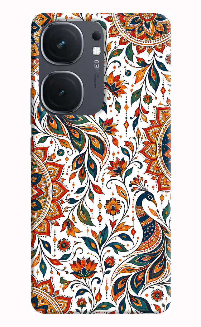 White Mayura IQOO Neo9 Pro Hard Case Back Cover by Casekaro