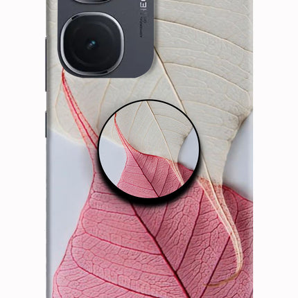 White Pink Leaf IQOO Neo9 Pro Pop Case by Casekaro