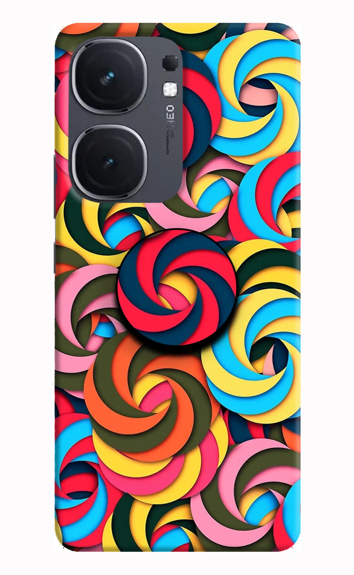 Spiral Pattern IQOO Neo9 Pro Pop Case by Casekaro