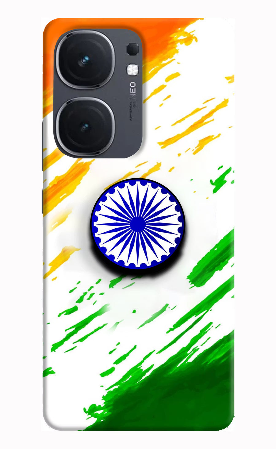 Indian Flag Ashoka Chakra IQOO Neo9 Pro Pop Case, Hard case