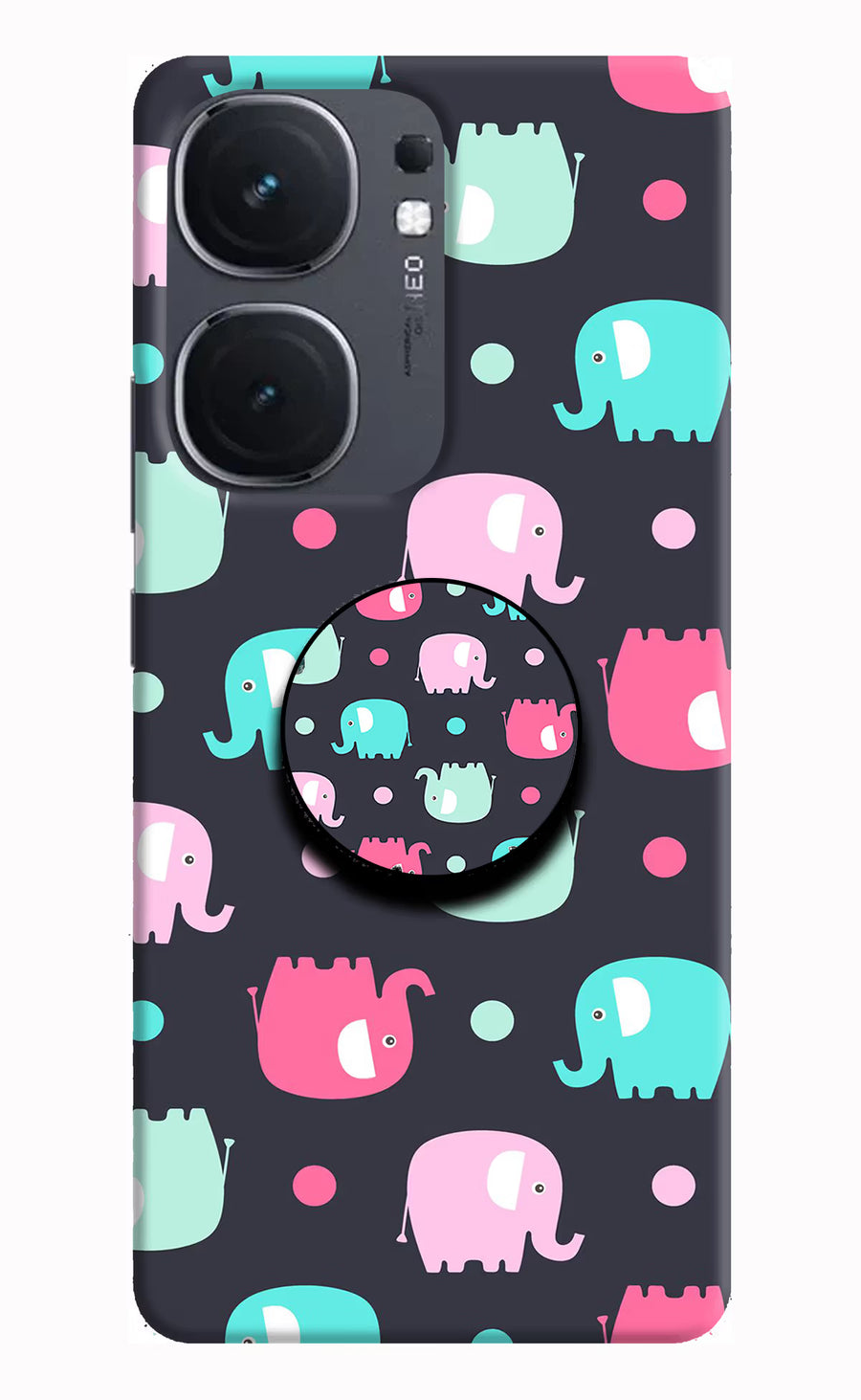 Baby Elephants IQOO Neo9 Pro Pop Case, Hard case