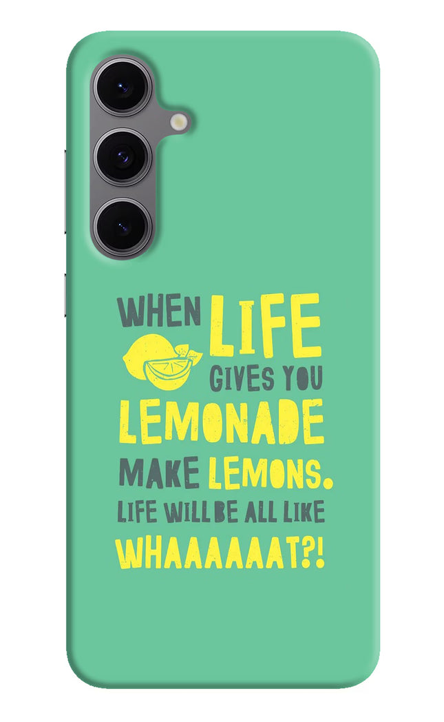 Quote Samsung S24 FE 5G Hard Case Back Cover by Casekaro