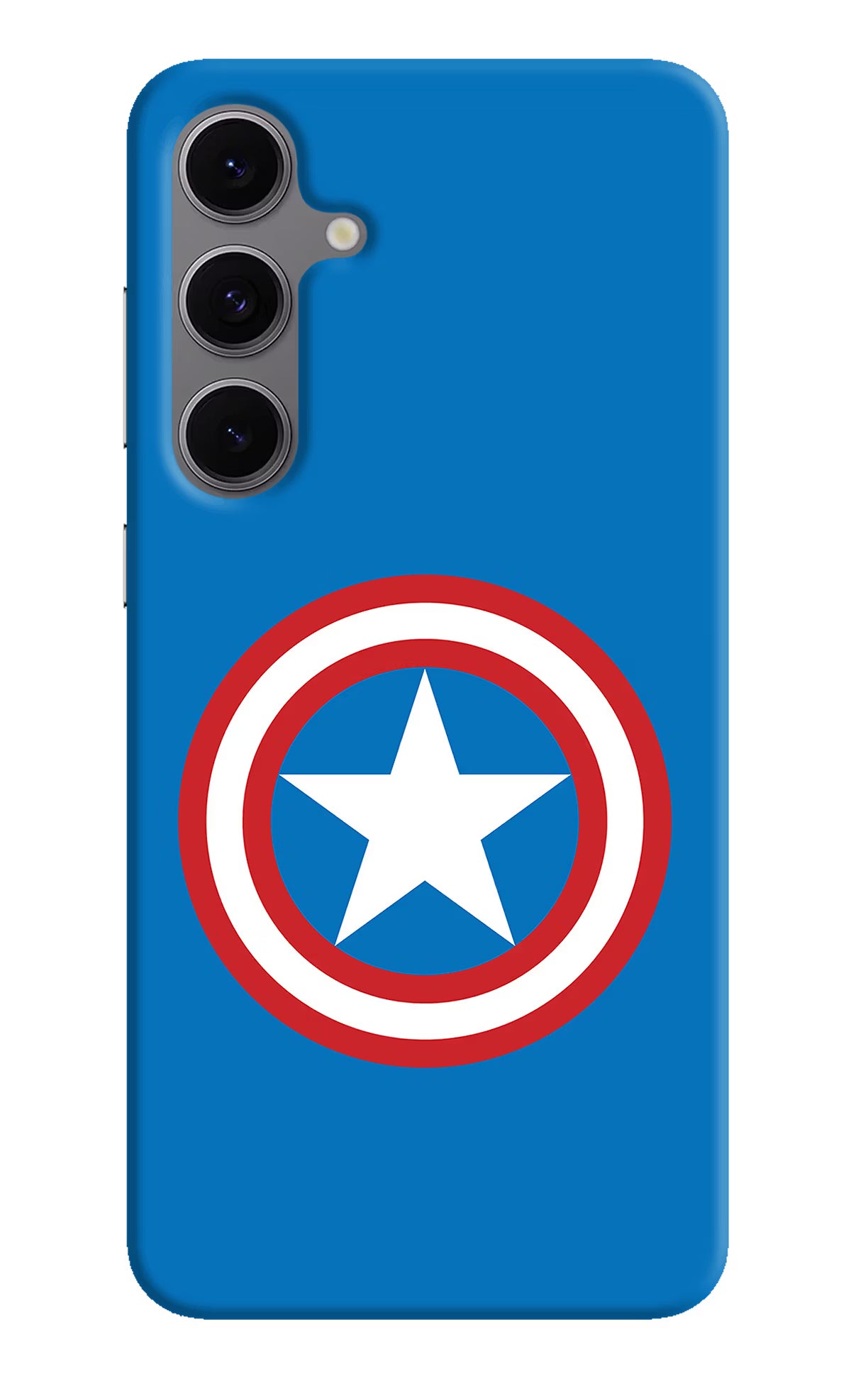 Captain America Logo Samsung S24 FE 5G Hard Case Back Cover by Casekaro