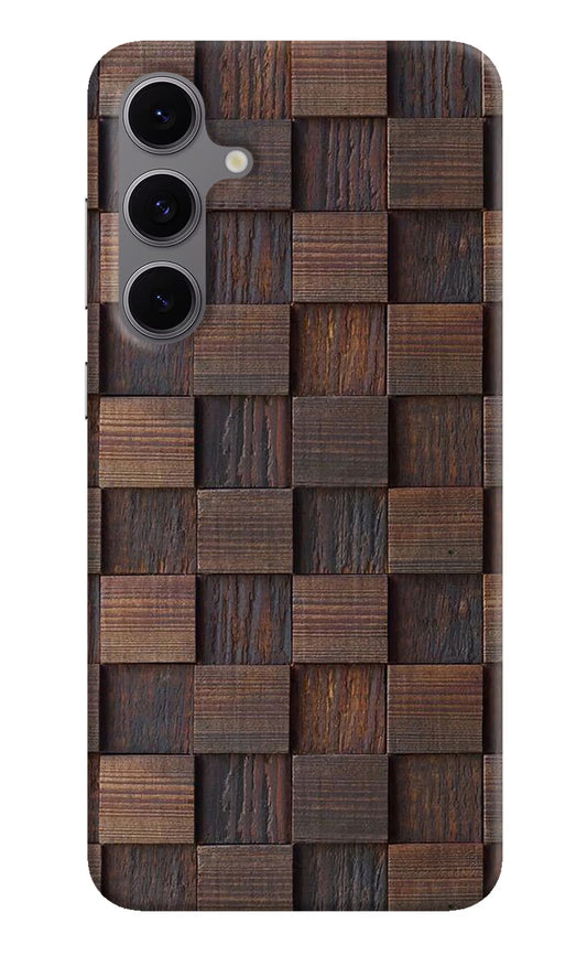 Wooden Cube Design Samsung S24 FE 5G Hard Case Back Cover by Casekaro
