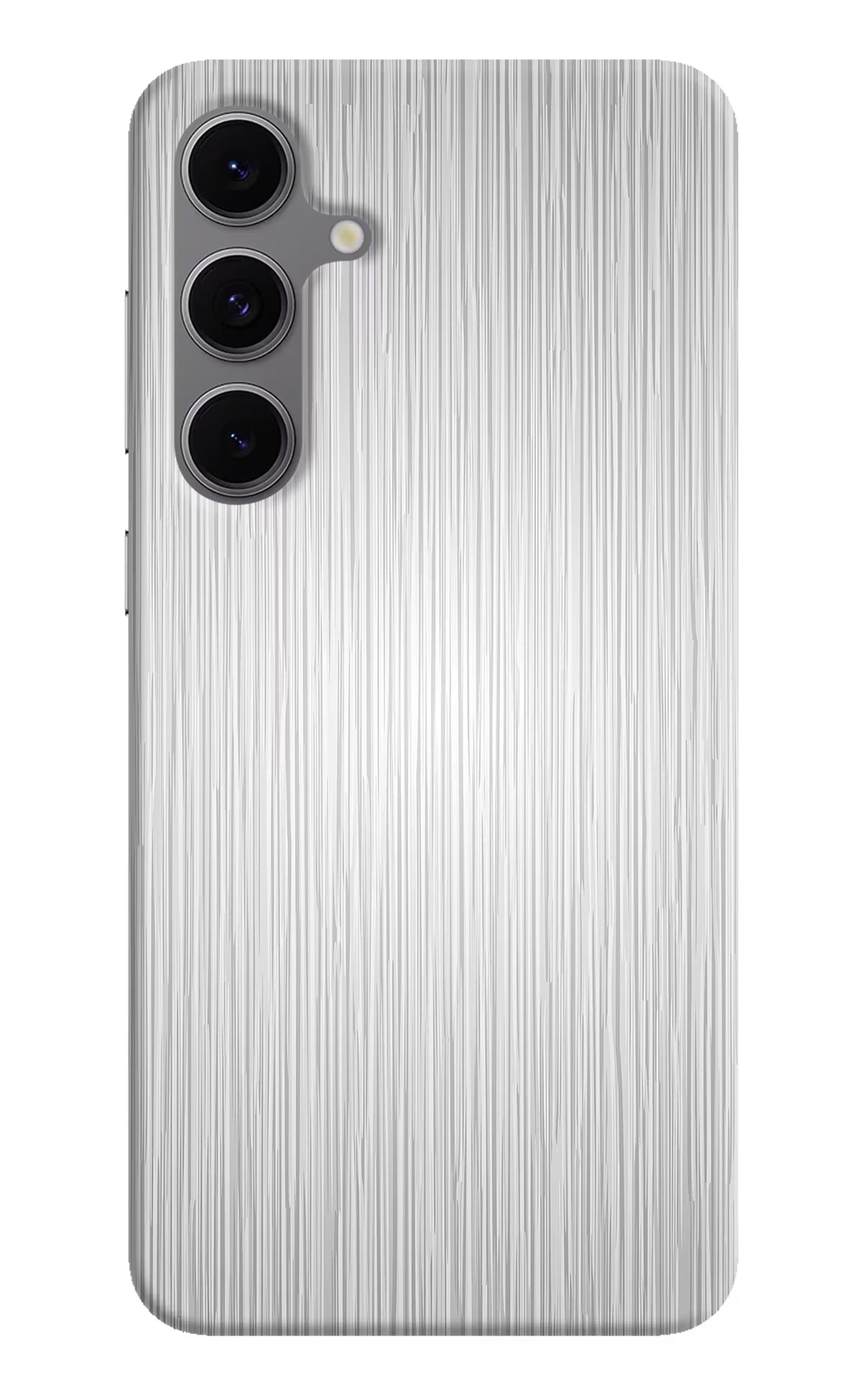 Wooden Grey Texture Samsung S24 FE 5G Hard Case Back Cover by Casekaro