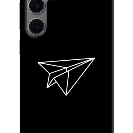 Paper Plane White Samsung S24 FE 5G Hard Case Back Cover by Casekaro