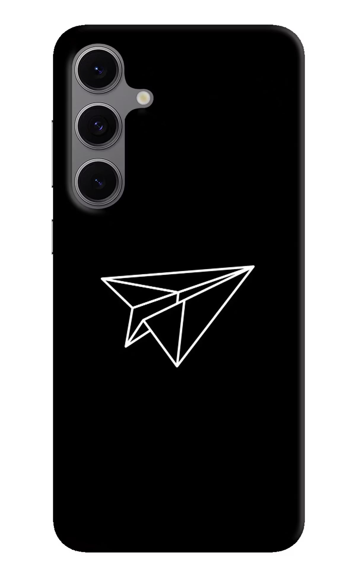 Paper Plane White Samsung S24 FE 5G Hard Case Back Cover by Casekaro