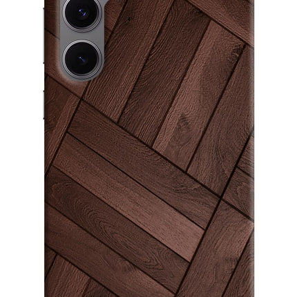 Wooden Texture Design Samsung S24 FE 5G Hard Case Back Cover by Casekaro