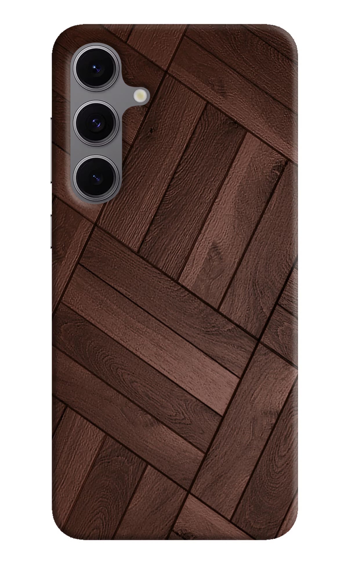 Wooden Texture Design Samsung S24 FE 5G Hard Case Back Cover by Casekaro
