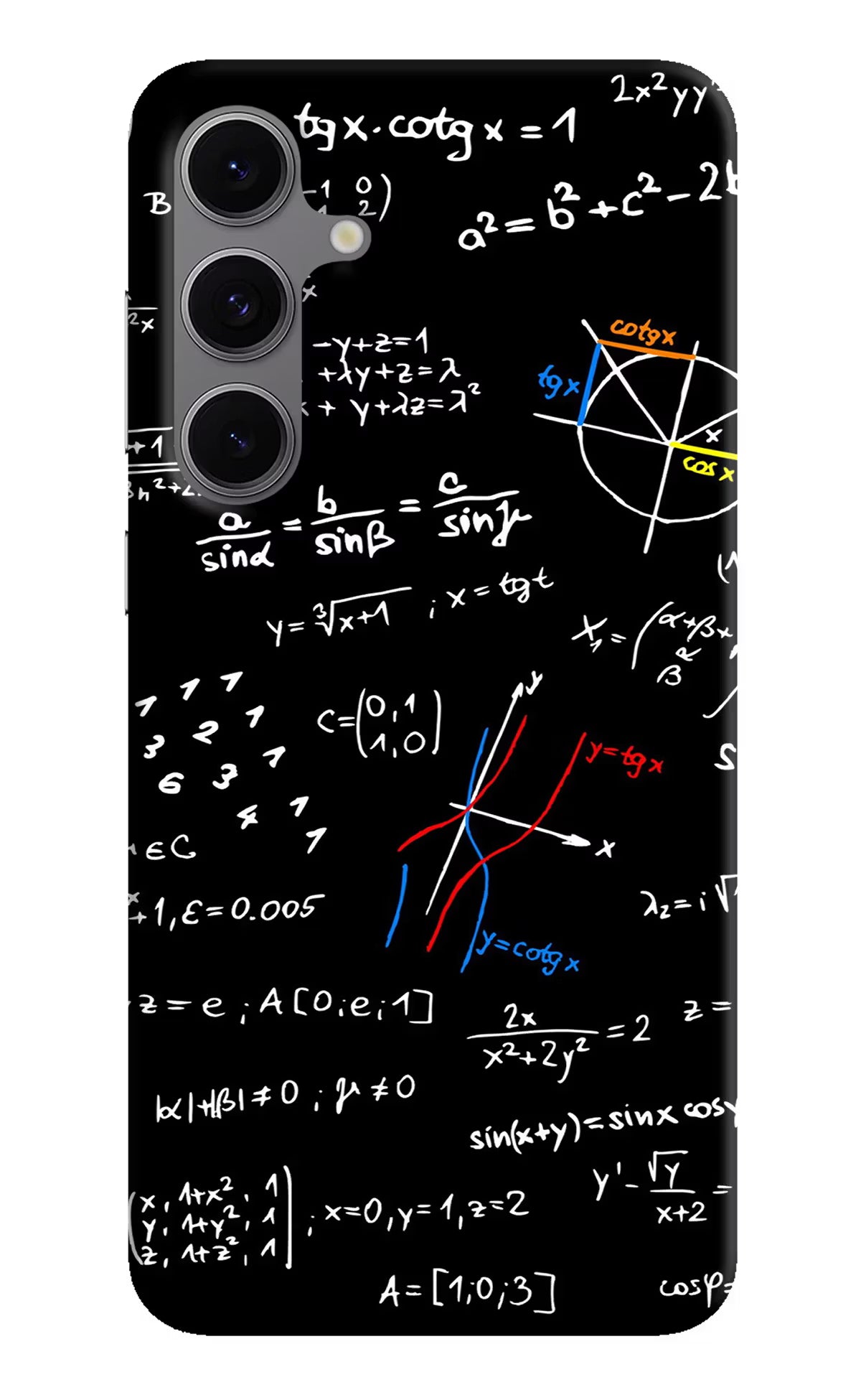 Mathematics Formula Samsung S24 FE 5G Hard Case Back Cover by Casekaro