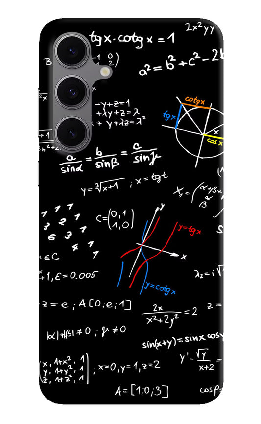 Mathematics Formula Samsung S24 FE 5G Hard Case Back Cover by Casekaro