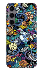Space Abstract Samsung S24 FE 5G Hard Case Back Cover by Casekaro