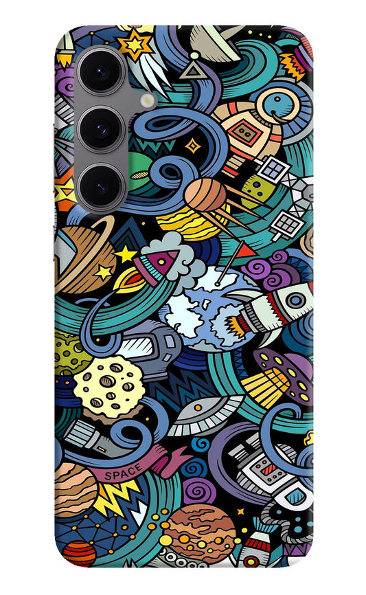 Space Abstract Samsung S24 FE 5G Hard Case Back Cover by Casekaro