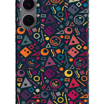 Geometric Abstract Samsung S24 FE 5G Hard Case Back Cover by Casekaro