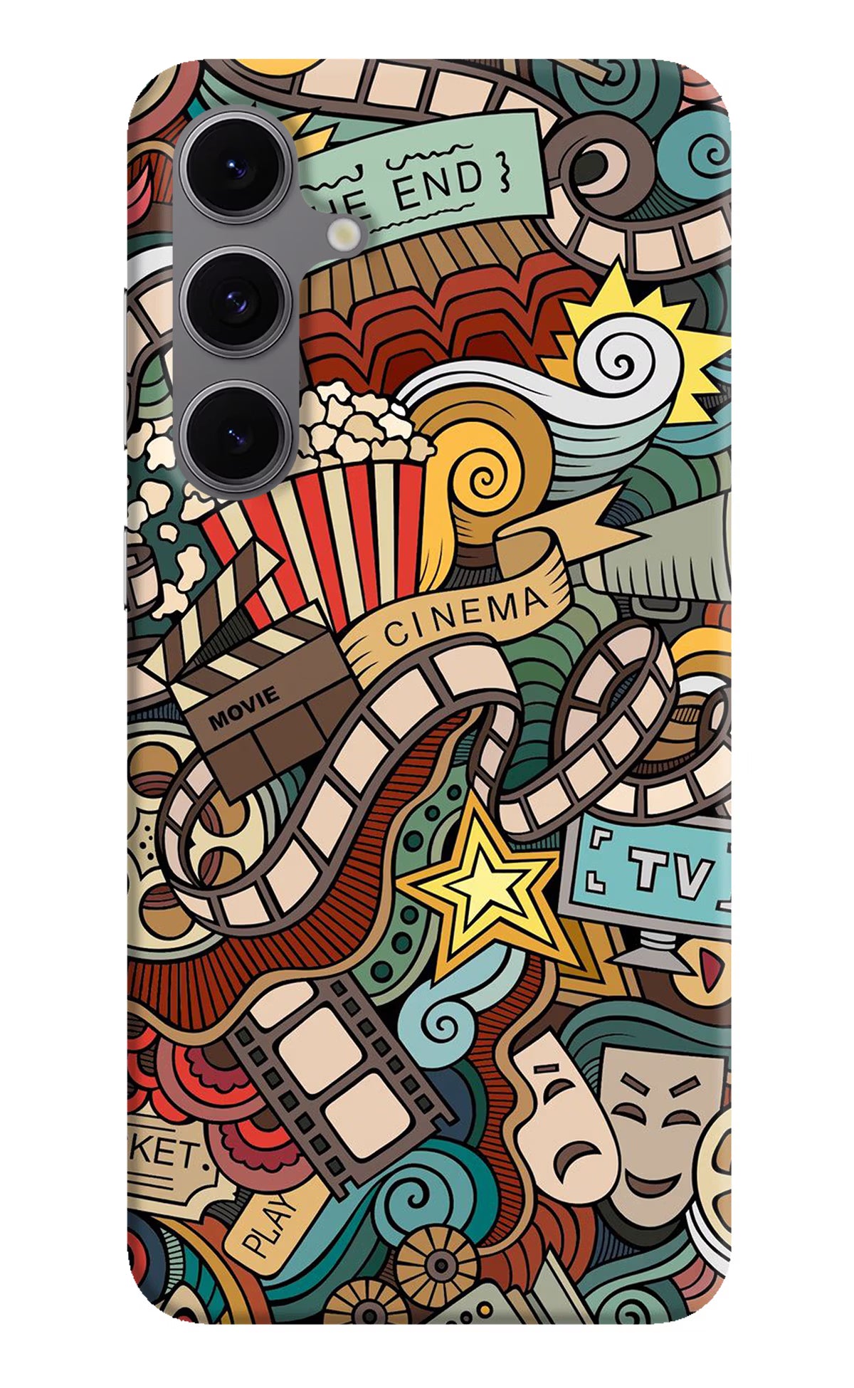 Cinema Abstract Samsung S24 FE 5G Hard Case Back Cover by Casekaro