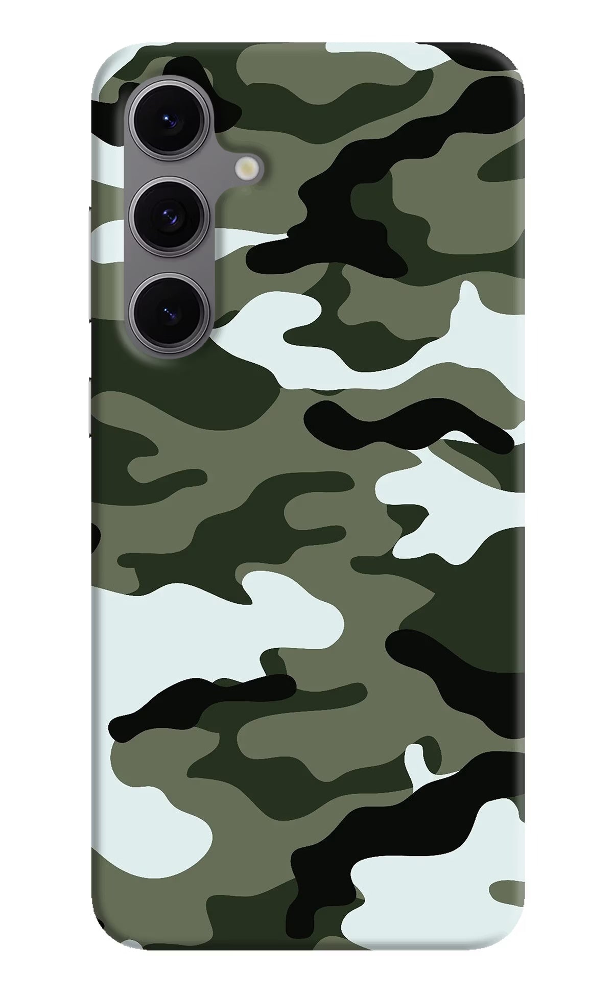 Camouflage Samsung S24 FE 5G Hard Case Back Cover by Casekaro