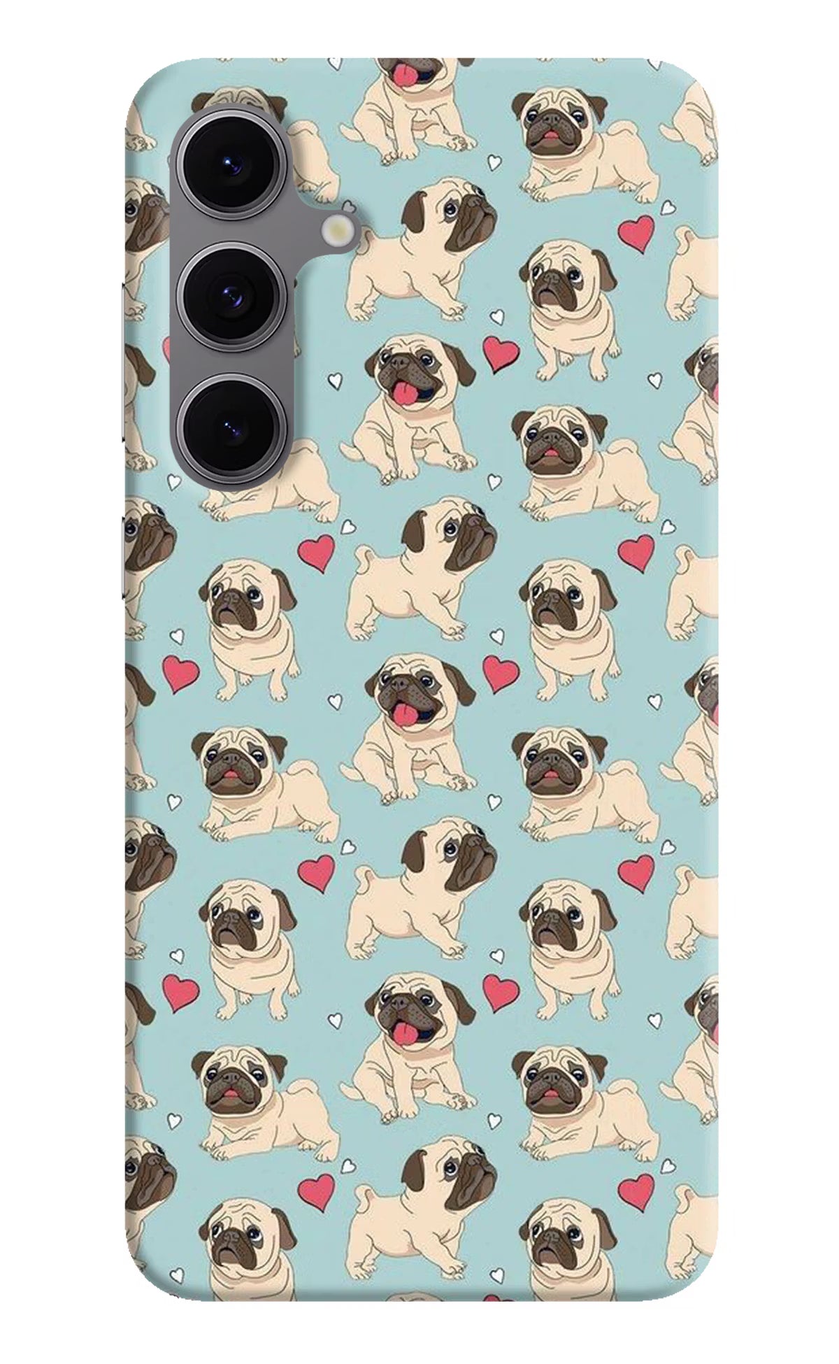 Pug Dog Samsung S24 FE 5G Hard Case Back Cover by Casekaro