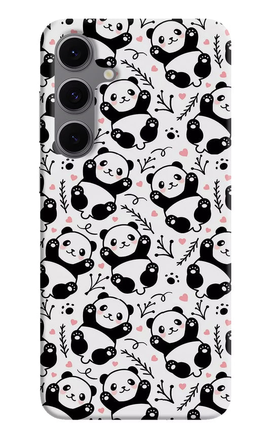 Cute Panda Samsung S24 FE 5G Hard Case Back Cover by Casekaro