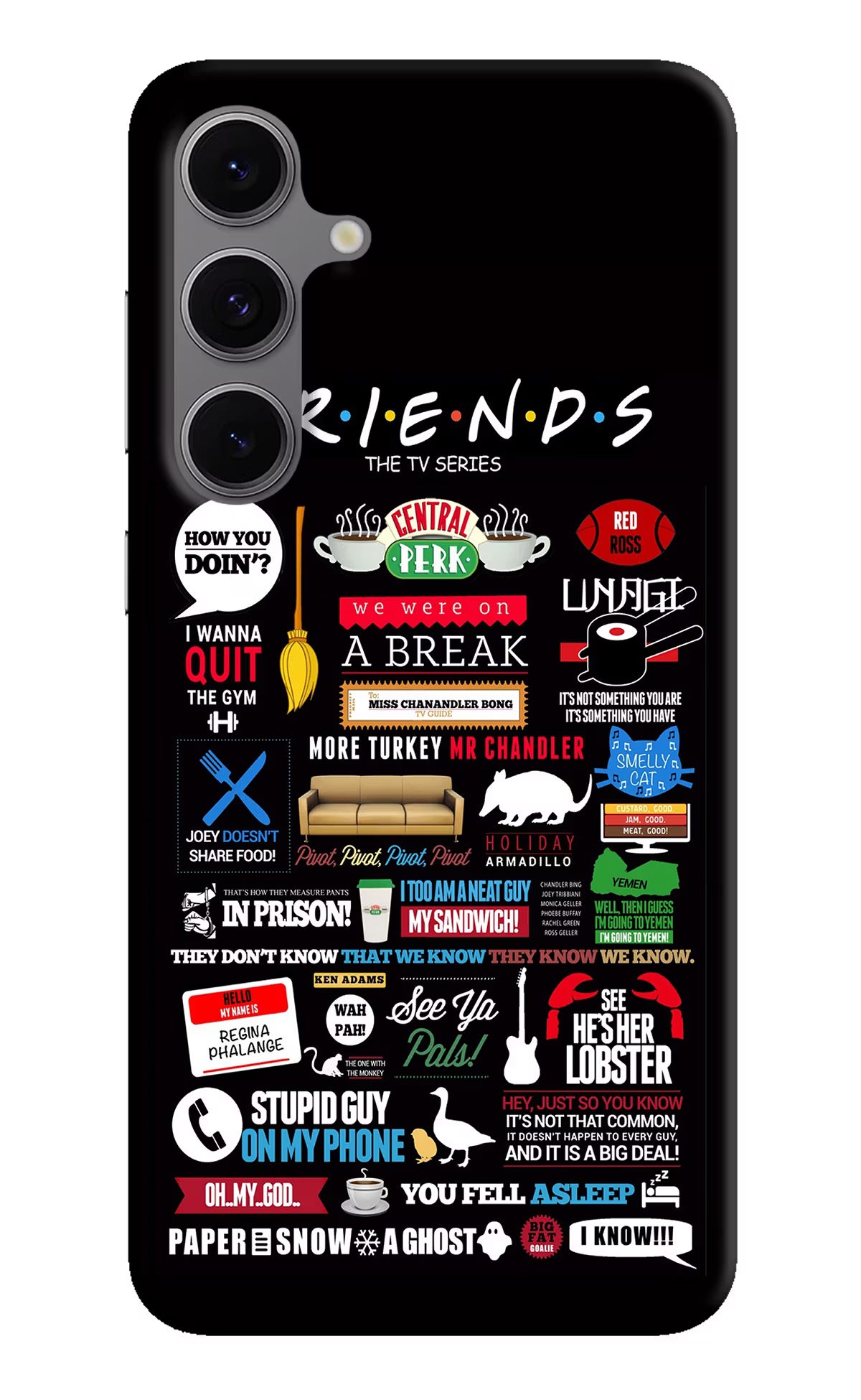 FRIENDS Samsung S24 FE 5G Hard Case Back Cover by Casekaro